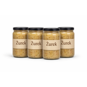 Żurek z biała kiełbasa 900ml x 4 Box